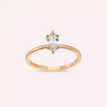 0.50 CT Marquise Cut Diamond Rose Gold Ring
