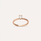 0.50 CT Oval Kesim Pırlanta Taşlı Tektaş Yüzük