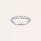 0.50 CT Diamond White Gold Half Eternity Ring