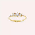 Lumen 0.51 CT Emerald Cut Diamond Yellow Gold Ring