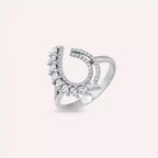 0.52 CT Marquise Cut Diamond White Gold Ring