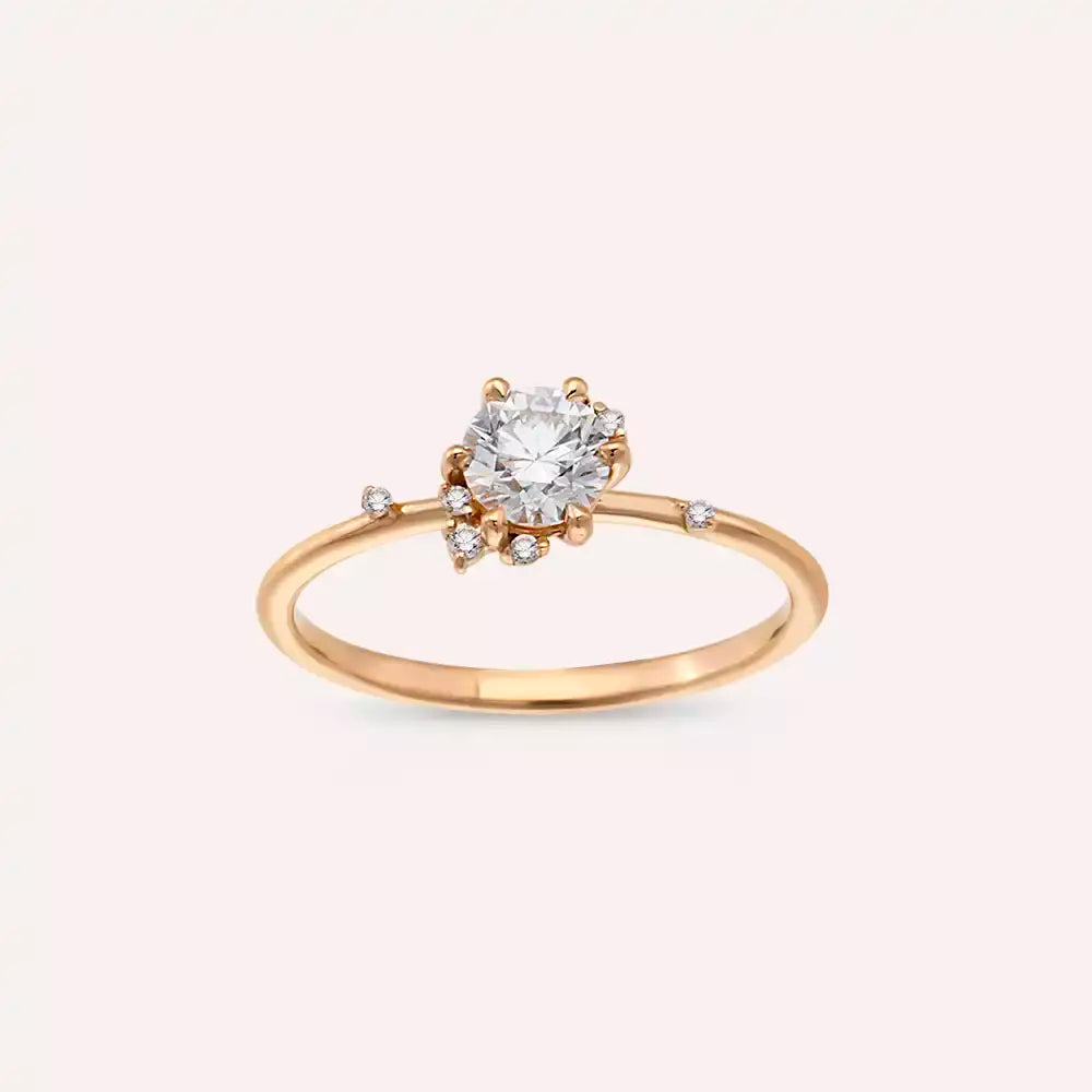 Susan 0.53 CT Diamond Rose Gold Ring