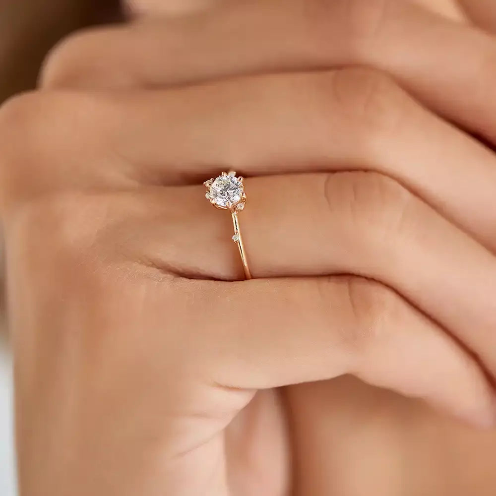 Susan 0.53 CT Diamond Rose Gold Ring