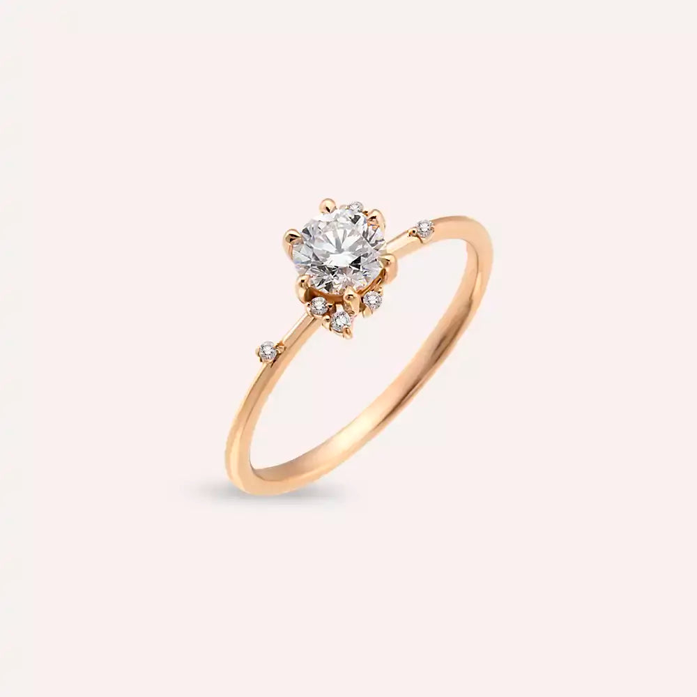 Susan 0.53 CT Diamond Rose Gold Ring