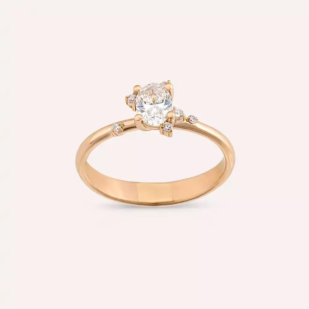 Lumina 0.57 CT Diamond Rose Gold Ring
