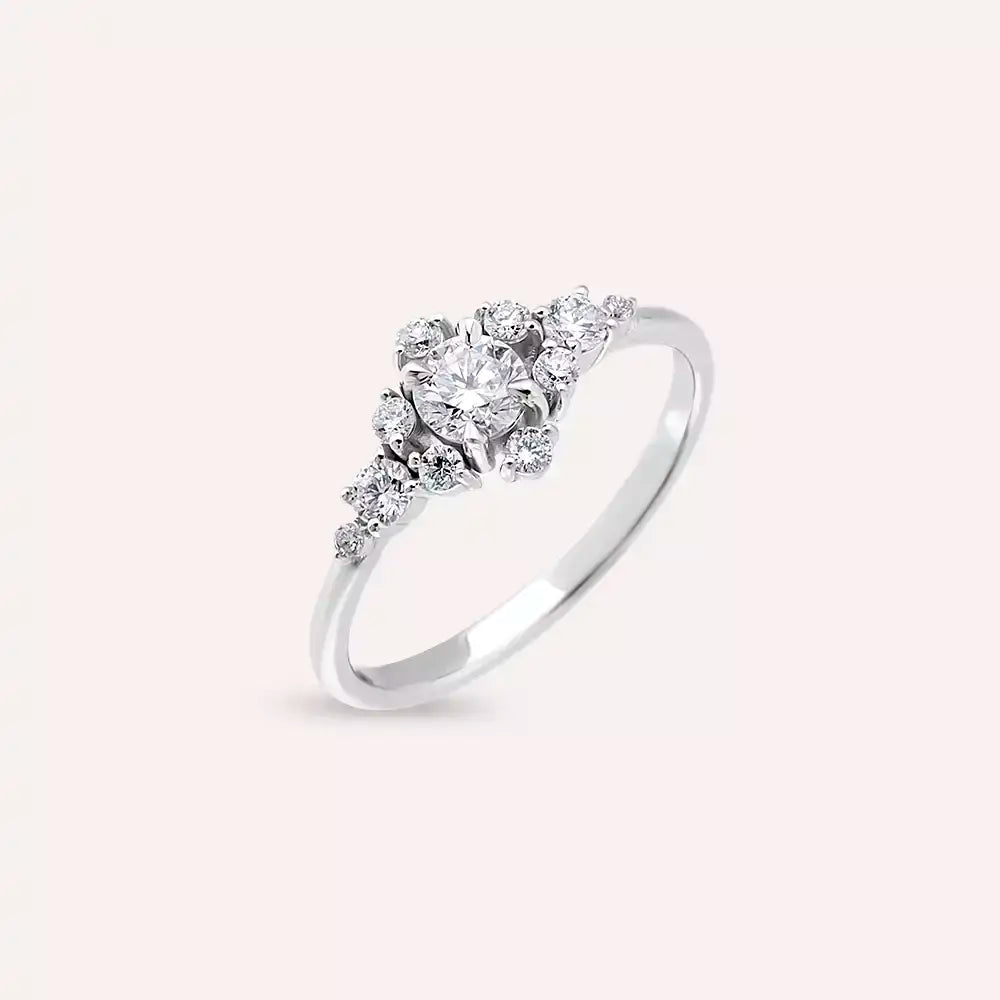 Adore 0.58 CT Diamond White Gold Ring