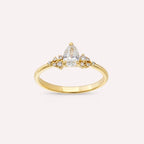 Flora 0.58 CT Diamond Yellow Gold Ring