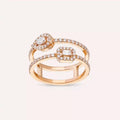 0.64 CT Pırlanta Taşlı Rose Altın Yüzük