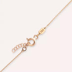 0.65 CT Marquise Cut Ruby Rose Gold Necklace