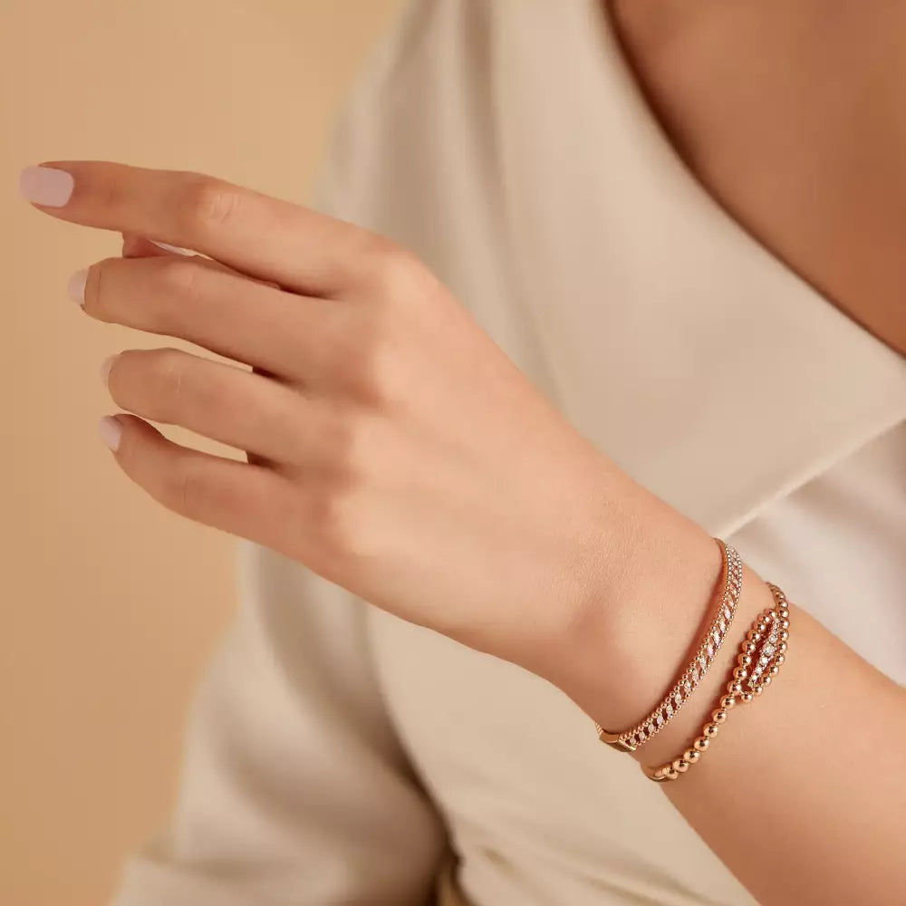 0.65 CT Diamond Rose Gold Bracelet