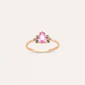 Dew 0.69 CT Pink Sapphire and Brown Diamond Rose Gold Ring