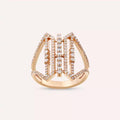 Monarch 0.69 CT Pırlanta Taşlı Rose Altın Yüzük
