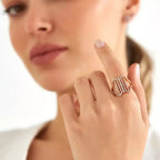 Monarch 0.69 CT Diamond Rose Gold Ring