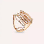 Monarch 0.69 CT Diamond Rose Gold Ring