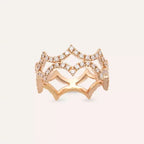 0.73 CT Diamond Rose Gold Ring