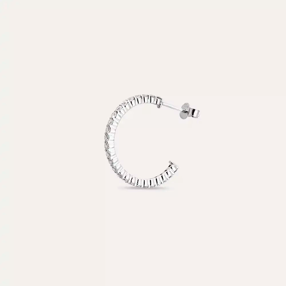 0.78 CT Diamond Full Eternity White Gold Single Earring