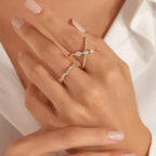 Lucent 0.79 CT Pırlanta Taşlı Rose Altın Yüzük