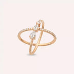 Lucent 0.79 CT Diamond Rose Gold Ring