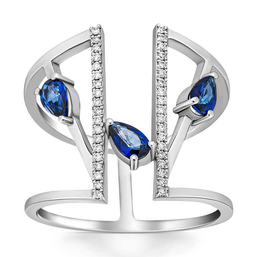 0,80 Karat Safir Pırlanta Yüzük