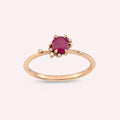 Susan 0.82 CT Ruby and Diamond Rose Gold Ring