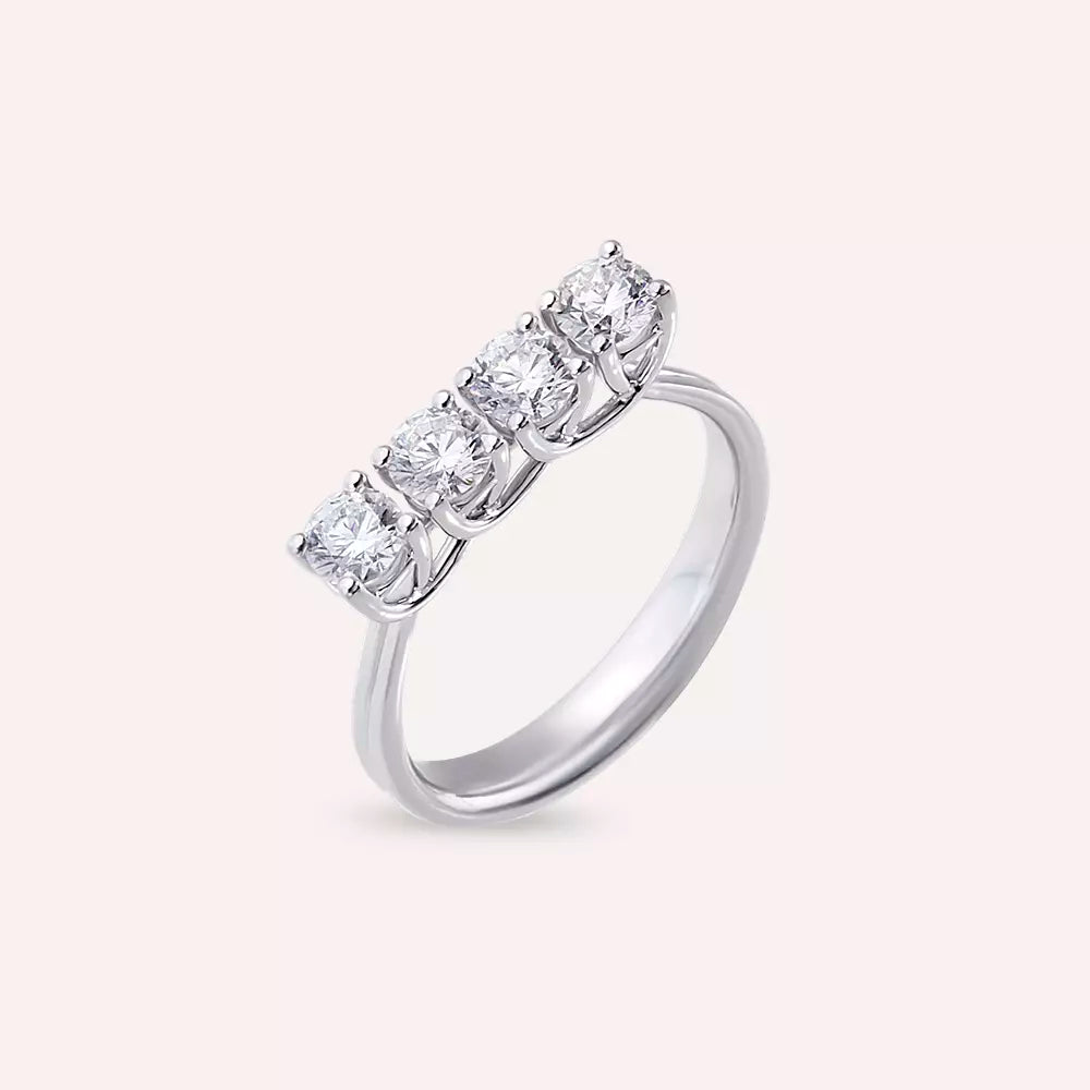Regia 0.85 CT Diamond White Gold Ring