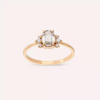 Navy 0.86 CT Multicolor Sapphire and Diamond White Gold Ring