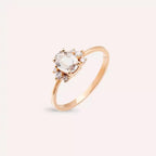 Navy 0.86 CT Multicolor Sapphire and Diamond White Gold Ring