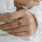 Pollen 0.90 CT Multicolor Safir Taşlı Rose Altın Yüzük