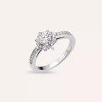0.90 CT Diamond White Gold Ring