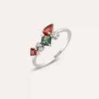 Candy 0.91 CT Multicolor Sapphire and Diamond White Gold Ring