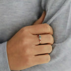 Candy 0.91 CT Multicolor Sapphire and Diamond White Gold Ring
