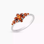 Adore 0.91 CT Orange Sapphire White Gold Ring