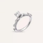 0.92 CT Diamond White Gold Ring