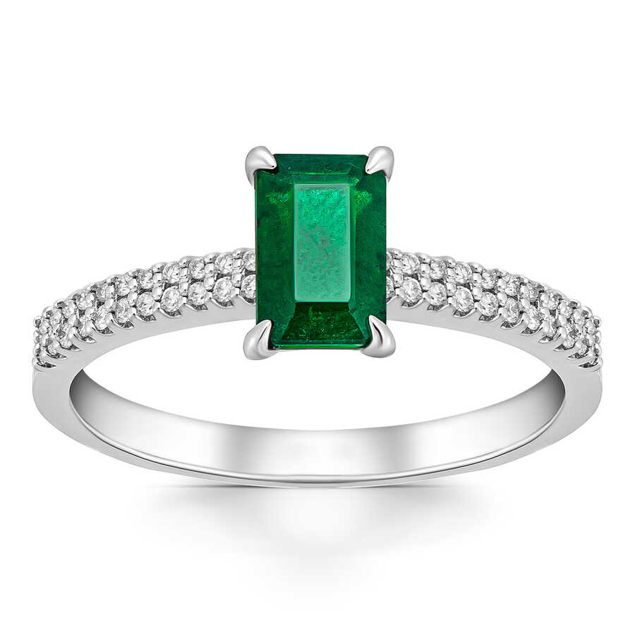 0,99 Karat Zümrüt Pırlantalı Yüzük