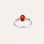 Fiver 1.03 CT Multicolor Sapphire and Diamond White Gold Ring