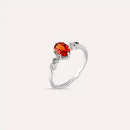 Fiver 1.03 CT Multicolor Sapphire and Diamond White Gold Ring