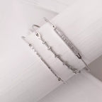 1.07 CT Baguette Diamond White Gold Bracelet