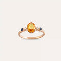 Fiver 1.07 CT Multicolor Sapphire and Diamond Rose Gold Ring