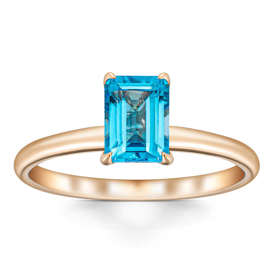 1,08 Karat Blue Topaz Yüzük