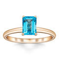 1,08 Karat Blue Topaz Yüzük
