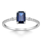 1,11 Karat Pırlantalı Safir Yüzük