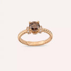 Twine 1.13 CT Brown Pırlanta Taşlı Rose Altın Yüzük
