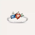 Cosmo 1.19 CT Multicolor Safir, Elmas ve Pırlanta Taşlı Yüzük