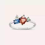 Cosmo 1.19 CT Multicolor Safir, Elmas ve Pırlanta Taşlı Yüzük