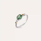 Fiver 1.19 CT Multicolor Sapphire and Diamond White Gold Ring