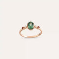 Fiver 1.26 CT Multi-Color Sapphire and Diamond Rose Gold Ring