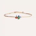 Cosmo 1.31 CT Diamond and Multicolor Sapphire Stone Bracelet