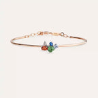 Cosmo 1.31 CT Diamond and Multicolor Sapphire Stone Bracelet