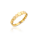 14K Gold Hexagon Ring