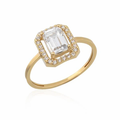 14K Gold Baguette Ring